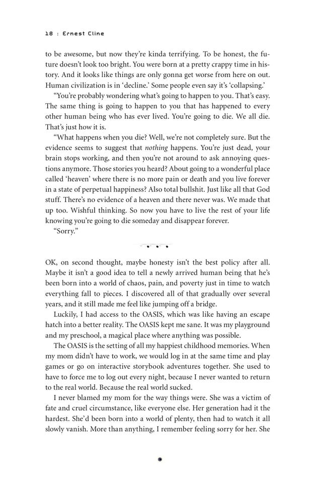 Read the first two chapters of Ernest Cline's new novel, Ready Player One
