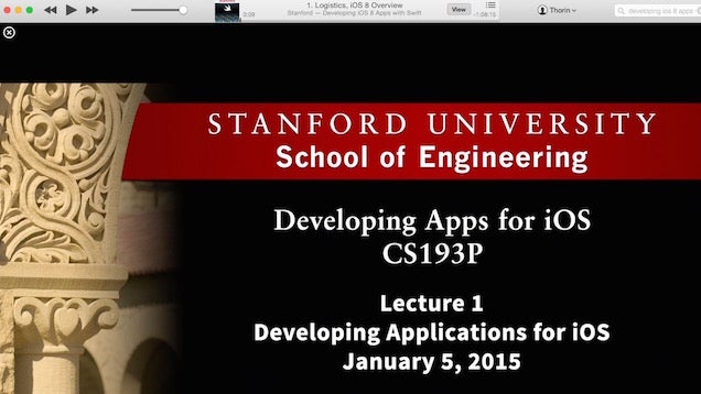 Stanford's Developing iOS 8 Apps with Swift Course Is Now Available