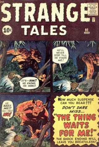 In praise of that nameless guy who was always yelling on old comic covers