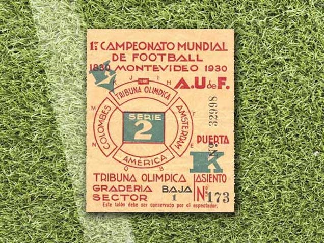 80 Years of World Cup Ticket Designs