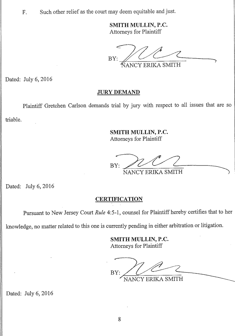 Here Is Gretchen Carlson’s Sexual Harassment Complaint Against Roger Ailes
