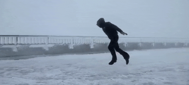 What It's Like to Walk Against 100 MPH Winds