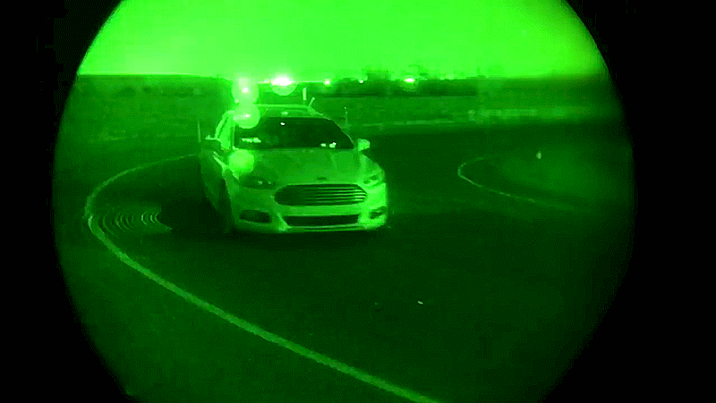 Watch This Autonomous Ford Drive In Total Darkness