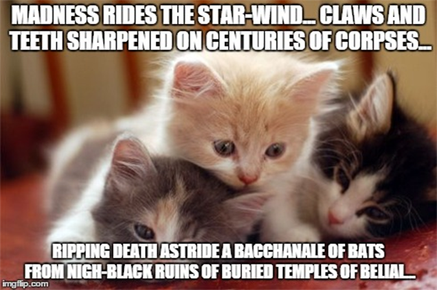 Delve Into The Hidden Horrors Of The Universe... With Kittens