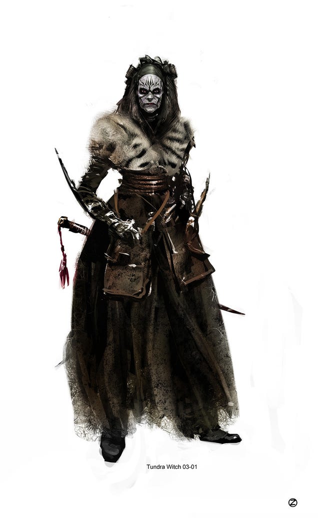 The grotesque witch concept art from Hansel & Gretel will probably turn you on