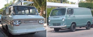 Forward-Control Vans Down On The Key West Street