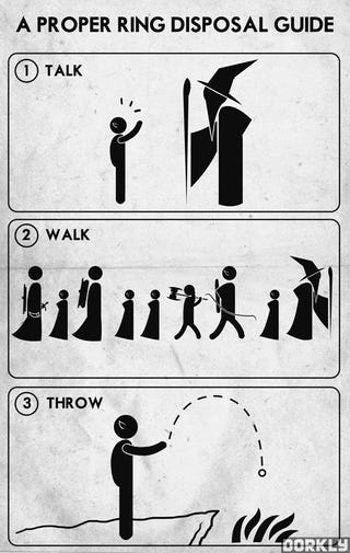 Hobbit PSA posters warn this is your brain on the ring