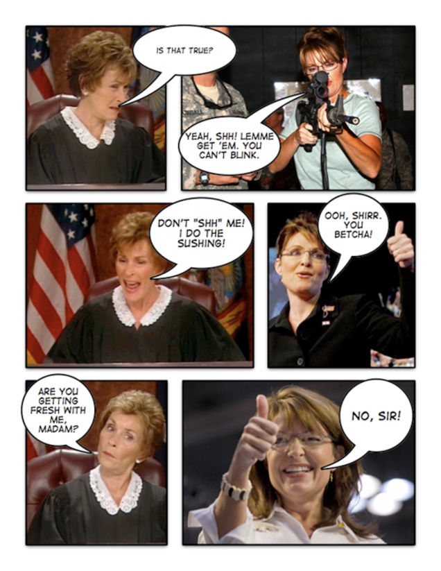 Comic Confrontations: Judge Judy Vs. Sarah Palin