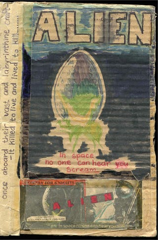 Alien, as written by an 11-year-old who never saw the movie before