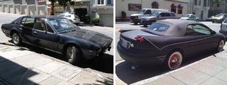 Iso Rivolta Fidia And Rat Rod Chrysler Sebring Down On The San Francisco Street