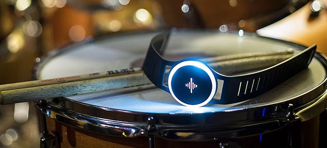 photo of This Wristband's Tactile Vibrations Let Musicians Silently Feel the Beat image