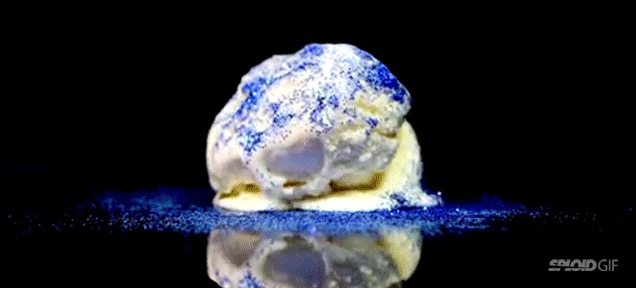 Seeing ice cream melt in a time lapse is oddly satisfying