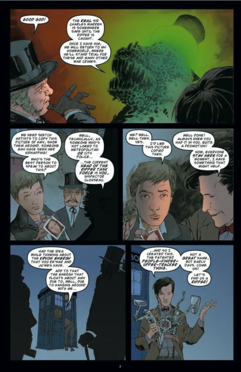 Check out a 7-page preview of IDW's Doctor Who comic: it's the 11th Doctor vs. Jack the Ripper!