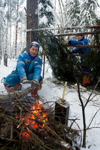 In Kazakhstan, cosmonauts must go through winter wilderness training to survive reentry