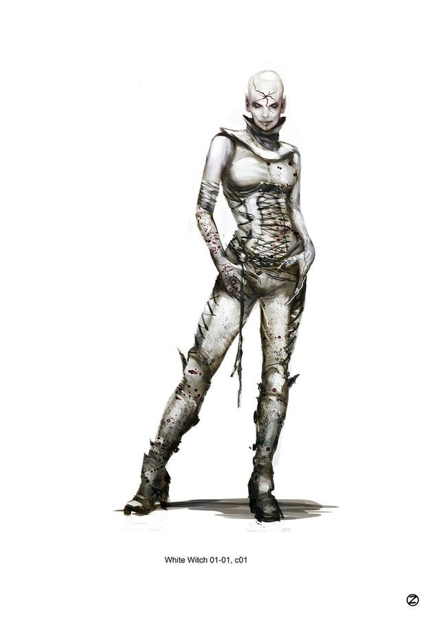 The grotesque witch concept art from Hansel & Gretel will probably turn you on