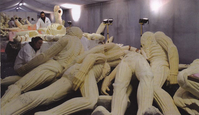 New behind-the-scenes Prometheus images shine a light on that horrific "birth" scene