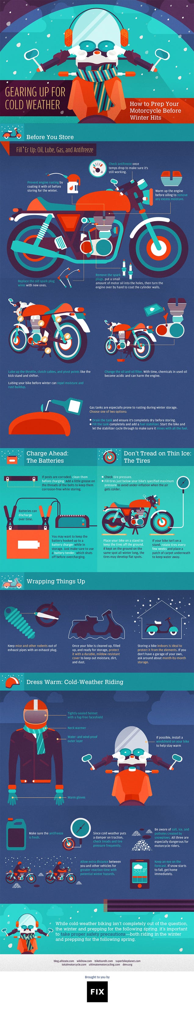 Prepare Your Motorcycle for Winter with Help from This Graphic