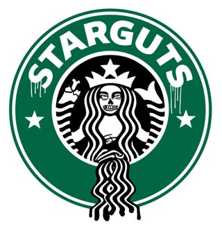 Logos redesigned for the impending zombie apocalypse