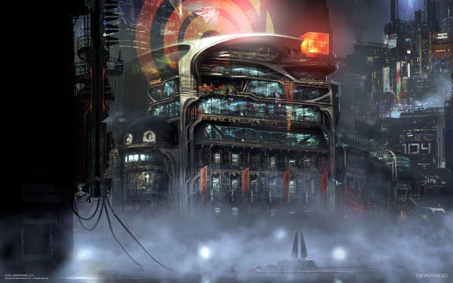 Amazing Concept Art of a Blade Runner-ified Paris
