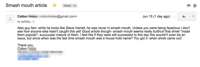 Smash Mouth Fans Speak Out