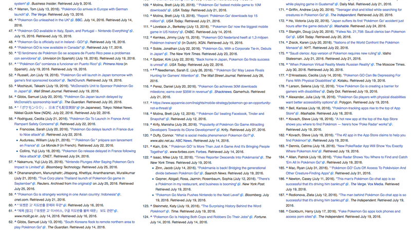 On Wikipedia, Pokémon Go Is a Bigger Deal Than the Bible