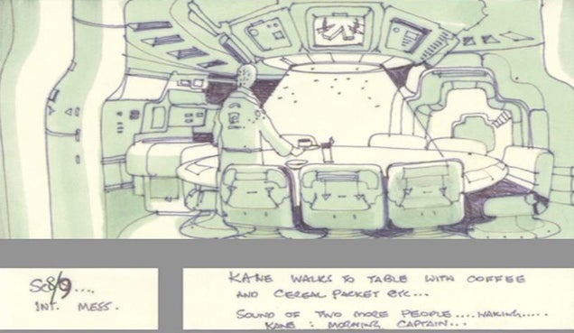 Unused storyboards show how Alien could have been more "pornographic"