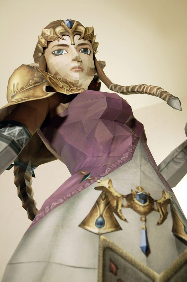 This Stunning Life-Sized Princess Zelda Statue Is Entirely Made Of Paper