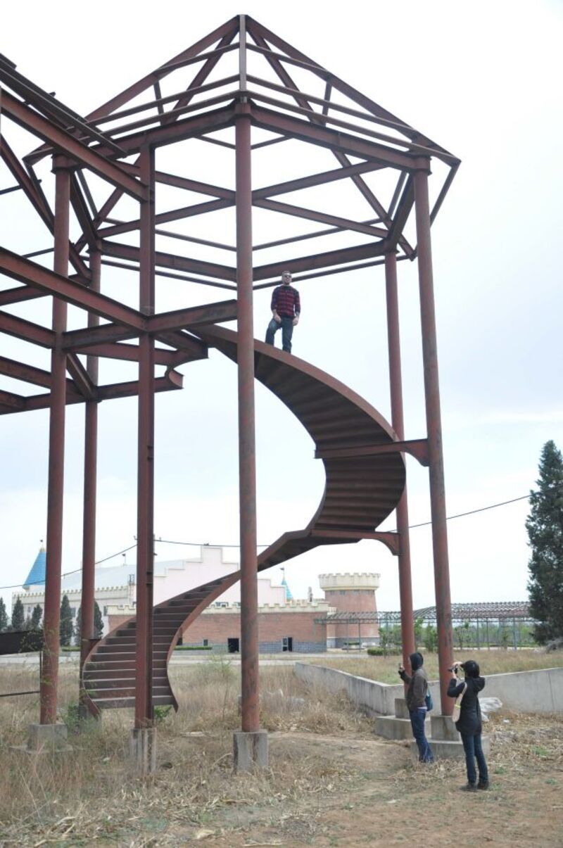 Scenes from a weird abandoned amusement park outside Beijing