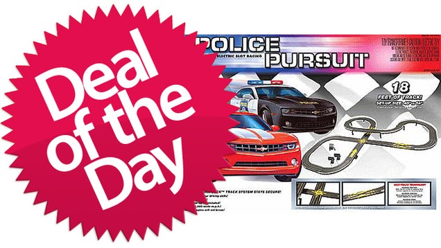 This Police Pursuit Electric Race Set Is Your Just-Like-A-Real-Car-Chase Deal of the Day