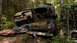 Get Lost In Europe's Largest Car Cemetery Hidden In The Swedish Woods