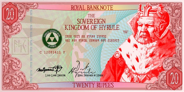 Kingdom Of Hyrule Decommissions Actual Rupees, Switches To Paper Curency