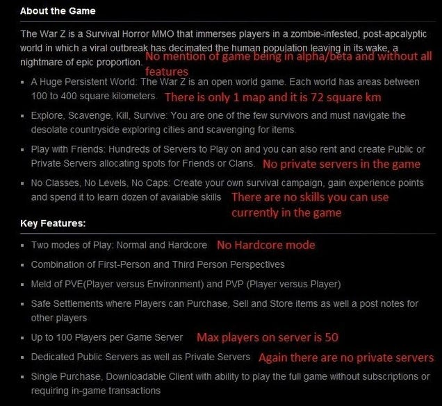 Fans Rage Over War Z's Misleading Steam Description, But Devs Say '93% Of Our Customers Like The Game'