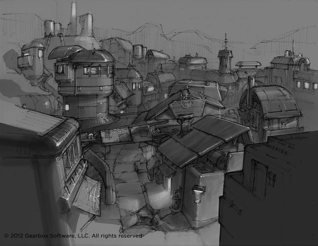 Some of The Concept Art Behind Borderlands 2