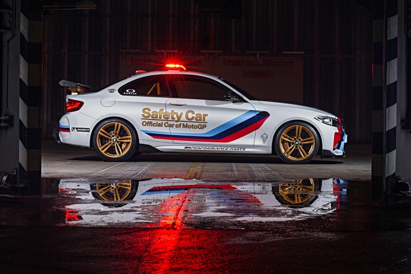 The BMW M2 Gets Decked Out In Gold To Become MotoGP's Badass New Safety Car