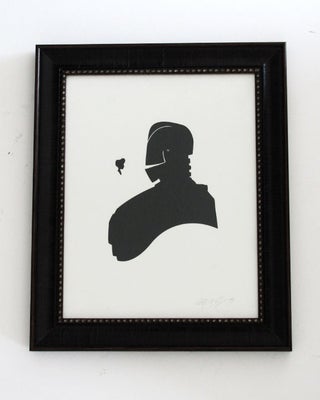 Victorian paper silhouettes of famous (and infamous) scifi characters