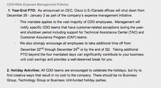 Cisco kills Christmas
