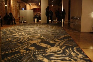 These gorgeous H.P. Lovecraft inspired monster rugs can be on your floors!
