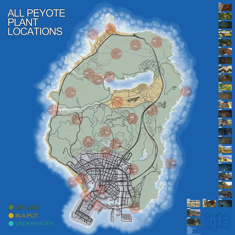 Where To Find All of GTA V's Secret Peyote Plants