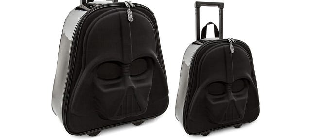 A Vader Suitcase Can Even Squeeze Into a TIE Fighter's Overhead Bins