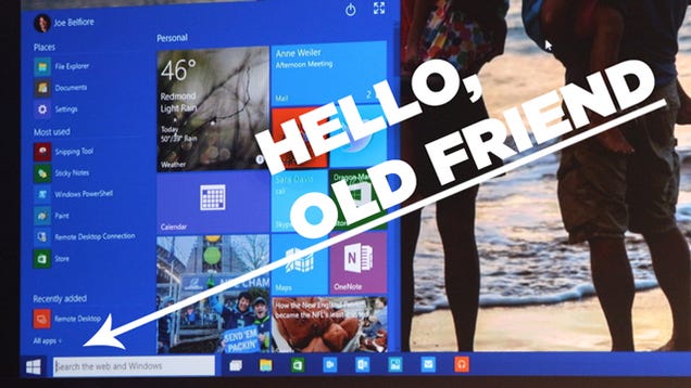 Windows 10's Big Step Back Is Actually a Huge Step Forward 