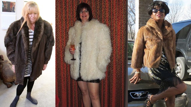 Women Modeling Fur Coats on eBay