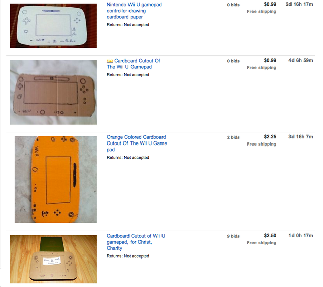 Something Tells Me These Wii U Auctions Aren't Real