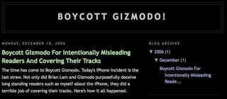 Engadget editor admits to creating "Boycott Gizmodo" site