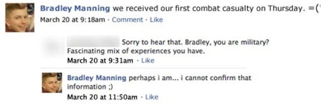 Bradley Manning's Lost Facebook Page