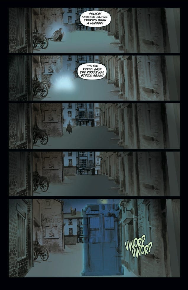 It's Jack the Ripper vs. the 11th Doctor in this sneak peek of the Doctor Who comic