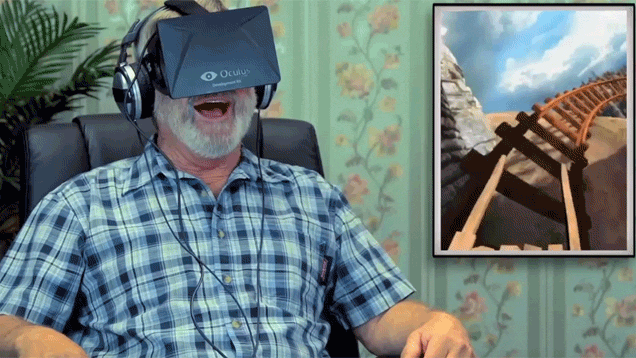 Old Folks Trying the Oculus Rift for the First Time
