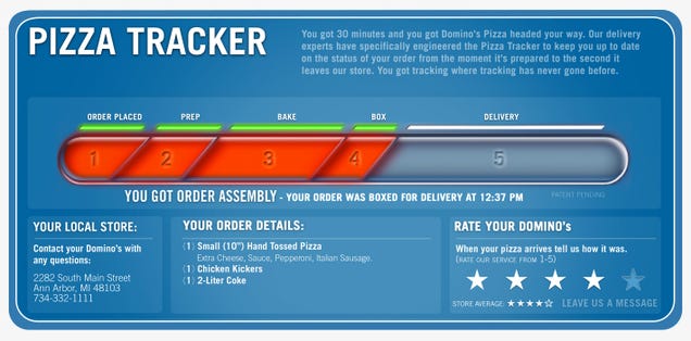 Is the Domino's Pizza Tracker Telling the Truth?