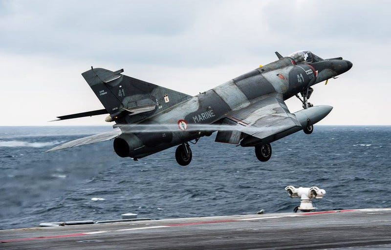 Super Étendard Attack Jets Make Their Last Carrier Catapult Launches Ever 