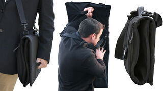 This Bullet-Proof Briefcase Unfolds Into a Personal Shield