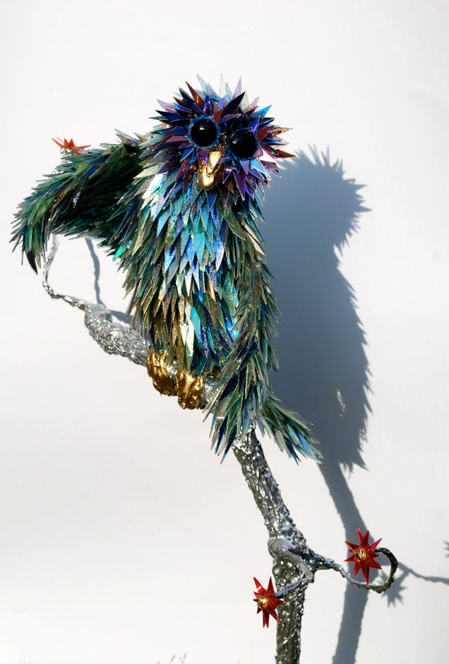 What if birds had shattered CDs instead of feathers?